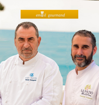 LE PATIO. LA PÉROUSE À NICE. Le chef Damien Andrews accueille son mentor Patrick Raingeard